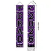 Pareados Transfronterizos de Temporada de Graduación, Decoración de Lugar, Banderines de Puerta, Banderines Colgantes Temáticos de la Generación 2026 y Decoraciones de Cortina de Puerta