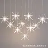 Luminária de Ouriço-do-mar em Acrílico Luminária de Teto para Casamento Adereços de Casamento Luminária Decorativa para Salão de Festas 13cm20cm Fio de Luz Branco Quente