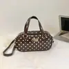 Bolsa de Mão de Bolinhas para Bowling Feminina, Nova Tendência de Moda Verão 2026, Bolsa de Ombro Transversal Exquisita para o Dia a Dia