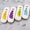 Estuche para Gafas de Dibujos Animados Fresco y Artístico con Logo Personalizable Estuche Clásico de Cuero Anti-Presión y Anti-Caída Venta al por Mayor de Fábrica Almacenamiento