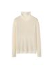 Baishiwang Suéter de malha 100% lã de ovelha integrado sem costura feminino outono e inverno deformação dura pit gola alta base camisa