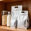Bolsas de té con sellado de ocho lados, Bolsas tipo doy-pack, Empaques para pastel de té rojo y blanco, Impresión de logotipo, Bolsas autosellables de papel de aluminio, Bolsas selladas, En stock