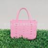 Bolsa de Playa Eva para Exteriores Europea y Americana, Bolsa con Agujeros, Accesorio DIY, Bolsa Impermeable de Baño de Gran Capacidad, Neceser