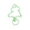 Anillo con Cierre de Resorte en Forma de Árbol, Anillo Abierto, Anillo de Resorte de Árbol de Navidad, Accesorios para Llaveros DIY, Anillo de Conexión de Aleación