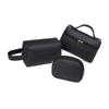 Bolsa de Maquillaje Impermeable de PU de Color Sólido Otoño 2026 Bolsa Pequeña Portátil de Almacenamiento para Viaje Diseño de Puntada de Molino de Viento Unisex