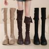 Botas Longas Femininas Convertíveis de Duas Vias com Solado Grosso, Nova Moda Outono e Inverno 2026 Botas de Equitação Versáteis com Salto Grosso Acima do Joelho