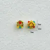 Contas de Transferência Esmaltadas Cloisonné Banhadas a Ouro Antigo Contas Espaçadoras para Montagem de Joias Pulseira Pingente Acessórios Contas Hexagonais Facetadas Cor Dourado Areia Acessórios
