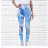 Wish Calças de Yoga Femininas Estampadas Multicoloridas de Cintura Alta e Alta Elasticidade Ajustadas Yiwu Xy1049