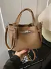 Bolso de Mujer Nuevo Super Popular 2025 con Patrón de Lichi y Acabado de Alta Gama, Versátil para el Trabajo Diario, Bolso de Mano para Otoño e Invierno, Bolso de Hombro y Cruzado