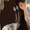 Nuevo Pasador de Pelo con Borla de Estilo Étnico Chino con Diseño Retro de Turquesa, Elegante Pinza para Flequillo Lateral, Pasador, Accesorio para el Cabello