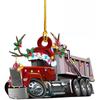 Camión de decoración de árbol de Navidad barco de vapor excavadora camión de bomberos jeep colgante regalo de fiesta de Navidad