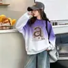 Sudadera para niña para primavera y otoño, ropa infantil elegante, suéter cálido con forro polar para bebé, sudadera de moda para salir