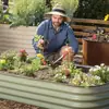 Envío gratis maceta de aleación de aluminio para cultivar verduras, maceta de jardín, bancal de aleación de aluminio para jardín de patio exterior