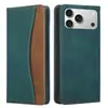 Adecuado para Funda de Teléfono de Cuero para iPhone 17 Pro, Funda de Teléfono Bicolor para 16 Pro, Funda Tipo Libro con Ranura para Tarjetas para 15