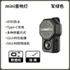 Mini Alto-falante Bluetooth Shanlish com Luz Dispositivo de Áudio Portátil para Exterior Lanterna de Caminhada com Clipe Magnético Longa Duração da Bateria