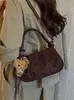 Bolso de mano retro con pliegues mate en forma de nube para mujer, nueva colección otoño 2026, con diseño retorcido, simple y versátil, se puede llevar como bolso de mano o como bolso cruzado
