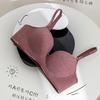 Sujetador Push-Up Pequeño Redondo para Mujer, Grosor Medio, Realza la Apariencia, Estilo Deseo Puro, Engrosado, Sin Aros, Sin Copas Vacías, Sujetador Sexy, Sureste