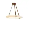 [Transfronterizo] Lámpara de Segunda Mano para Sala de Estar y Comedor, Candelabro Minimalista de Mármol de Lujo Ligero Estilo Francés, Lámpara Vintage de Diseñador para Dormitorio de Villa