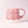 *Novo 0106* 6,5*10cm 470ml *Edição Limitada de Natal* Caneca Árvore de Natal Caneca de Cerâmica para Café com Tampa