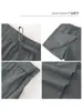 Pantalones Falda de Trabajo Azul Marino para Mujer, Nuevo Estilo Verano 2026, Shorts Casuales Sueltos de Pierna Ancha de Cinco Puntos de Longitud Media, Shorts de Seda de Hielo Yamamoto