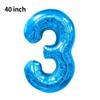 Novo Balão Digital Grande de 40 polegadas Versão Americana 0-9 Imitação de Alumínio Americano Balão para Arranjo de Festa de Aniversário Festa de Balões