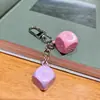 Llavero Creativo de Dados Macaron de Colores Juego de Bar Divertido Colgante Pequeño para Bolsa de Tamiz Regalo Pequeño