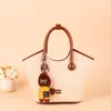 Colgante de Bolso de Peluche de Perro Pu Transfronterizo Colgante de Oso de Peluche Pareja Colgante para Teléfono Móvil Llavero Accesorios para Ropa Mayoreo