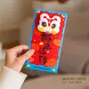 [Original] Año del Caballo Festival de Primavera Sobre Rojo Bolsita de Dinero de la Suerte de Año Nuevo Sobre Rojo de Dibujos Animados Festivo Sobre Rojo de Felpa Bordado 3D