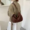 Nueva colección otoño/invierno 2026: bolso de axila para mujer con textura de gamuza, acabado mate, estilo coreano, suave, bolso de hombro, bolso tote, gran capacidad, bolso cruzado