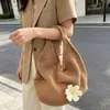 Bolso de mano tejido estilo perezoso para mujer, Bolso de punto simple calado para primavera y verano, Bolso de hombro de gran capacidad para vacaciones en la playa