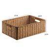 Cesta de sobremesa de frutas criativas quadradas tipo rattan Prato de frutas secas de estilo europeu prato de lanche doméstico cesta de bandeja de chá da tarde de doces