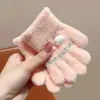 Luvas Infantis com Dedos Separados, Luvas Tricotadas Estilo Coreano para Meninos com Cinco Dedos, Luvas de Inverno Quentes para Alunos do Ensino Fundamental, Bebês Meninos e Meninas, Ciclismo