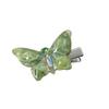 Duowei Jewelry Super Hada Horquilla de Mariposa Tridimensional Sentido Avanzado Diamante Cuerda para el Cabello Anillo para el Cabello Cola de Caballo Alta Clip para Cabello Versátil