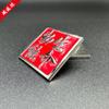Insignia de Estampado de Metal Insignia de aleación de zinc personalizada con pintura Fabricación de insignias tridimensionales
