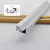 Canaleta de luz luminosa empotrada de 45 grados oblicua instalación oculta estante de iluminación oblicua tira de luz canaleta de aluminio luz lineal canaleta de luz oblicua ranura para clip ninguna