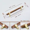 Manijas de Madera de Nogal, Gabinetes de Cajones de Madera Maciza, Puertas de Gabinete de Madera, Manijas de Armario de Madera Natural, Gabinetes de Madera, Minimalista Estilo Japonés