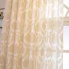 Venda Direta de Fábrica de Telas para Janelas Personalizadas Transfronteiriças, Cortinas Jacquard Estilo Europeu que Deixam Entrar Luz mas Não Pessoas, Cortinas para Site Independente da Amazon