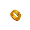 Anillo Abierto Corazón Sutra Patrón Nube, Baño de Oro Estilo Étnico Vintage Anillo Corazón Sutra para Mujer Venta al por Mayor