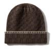 Gorro de Lã Cashmere 2026 Outono/Inverno Novo Feminino High-End Color-Block Tricô Espessado Quente Fashionável Pesado Gorro Casual