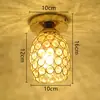Luz de pasillo entrada de corredor pasillo luz de techo de cristal posmoderna lujo ligero vestíbulo dormitorio vestidor led balcón
