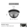 Cuenco Espesado de Acero Inoxidable 304 para Cocinar, Ensaladera, Base Antideslizante de Silicona, Cuenco para Hornear, Mezclar Huevos y Masa