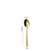 Conjunto de Talheres para Bife com Padrão Dourado Transfronteiriço Bilateral, Garfo e Colher, Hotel, Comida Ocidental, Casa, 410, Padrão Criativo, Aço Inoxidável