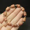 Pulsera de Calabaza Multi-Tesoro de Sándalo Verde y Sándalo Dorado, Cadena de Mano Decorativa, Cuentas Budistas de Fortuna y Prosperidad, Joyería de Moda para Mujer, Cuentas de Oración, Regalo