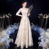 Vestido Formal Feminino 2026 Novo Modelo para Hospedeira, Banquete, Reunião Anual, Vestido de Gala, Elegante Vestido Longo Adequado para Uso Diário