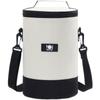 Nueva bolsa de almuerzo de gran capacidad bolsa para lonchera aislada con papel de aluminio bolsa tipo cubo redondo bandolera con correa con bolsa para arroz explosión de comercio exterior