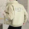 Chaqueta Nueva de Primavera y Otoño 2026 para Hombre, Estilo Coreano Ajustada Casual para el Trabajo Cuello Alto Abrigo, Atuendo de Primavera para Jóvenes, Top Fresco y Elegante