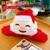 Presilha de Pelúcia Fofa de Natal Desenho Animado Papai Noel Adorno de Cabeça Grampo de Cabelo Coração Feminino Acessórios de Cabelo de Natal Pequeno Presente
