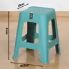 Taburete de plástico engrosado para uso doméstico, extra grueso, moderno y simple, apilable, estilo nórdico, silla cómoda y económica, taburete cuadrado alto