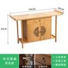 Mesa para Recibidor Moderno Simple de Pared de Madera Maciza con Vitrina y Vista Lateral Estante Zen de Almacenamiento Estrecho Consola Chinoiserie Nueva