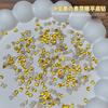 Novo amarelo dourado malte fundo plano formato especial broca tamanho pequeno nail art broca de fundo plano super flash espiga de trigo broca de feitiço decoração de unha